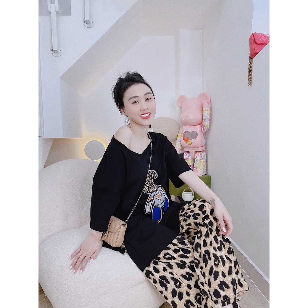 Set Áo Bearbrick Beo + Quần Suông