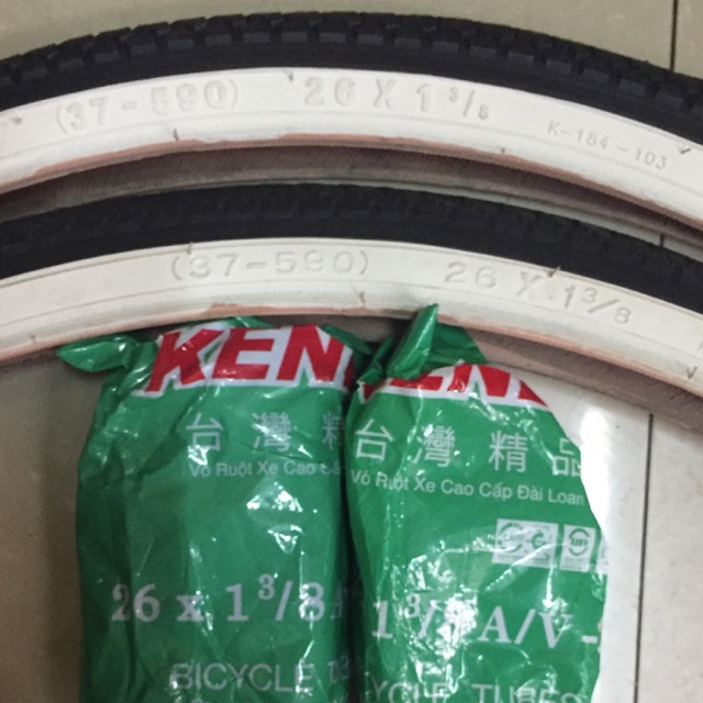 Combo 2 lốp + 2 săm xe đạp ( 26x1.3/8) ken da