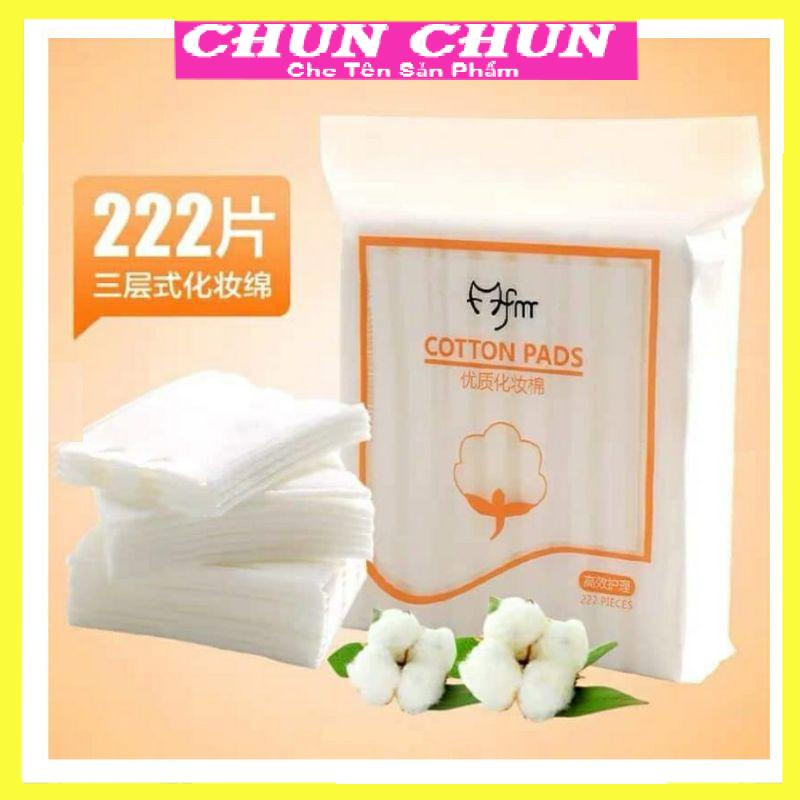 Bán sỉ bông tẩy trang Chunchun 3 lớp 222 miếng loại 1.