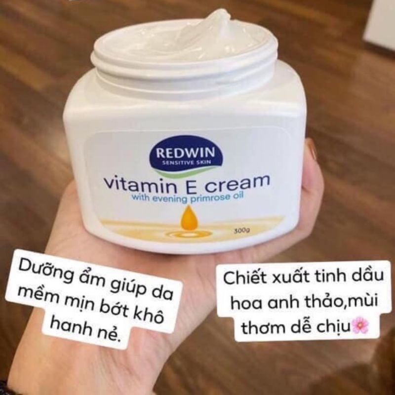 Kem Dưỡng Da Mềm Mịn REDWIN Vitamin E Cream 300g Úc [ HÀNG CHÍNH HÃNG ]