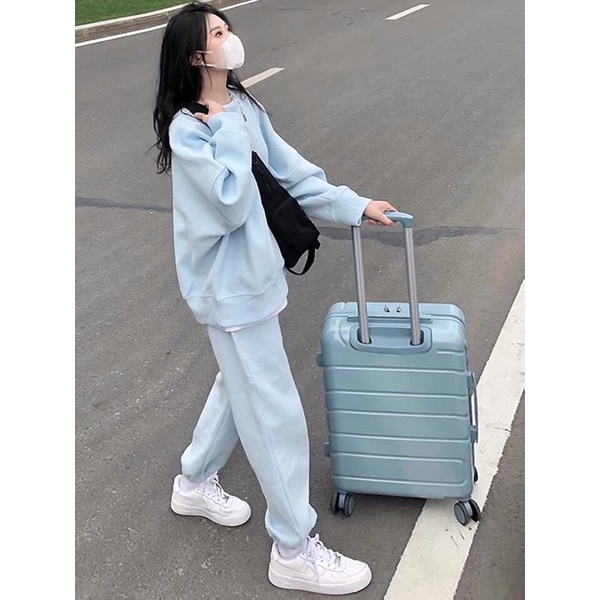 Set áo hoodie sweater quần dài - Set nỉ bộ thể thao H Clothes Shop ảnh thật