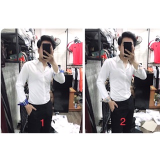 Sơ mi trắng pha bbr