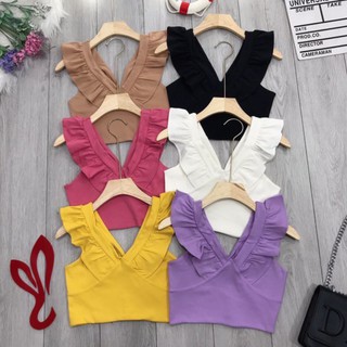 Áo ba lỗ cánh tiên croptop sang chảnh