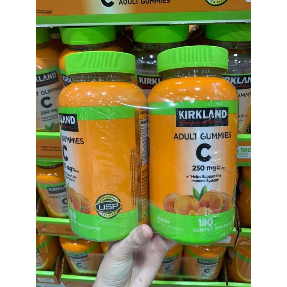 Kẹo dẻo bổ sung Vitamin C Kirkland 180 Viên của Mỹ, tăng đề kháng.