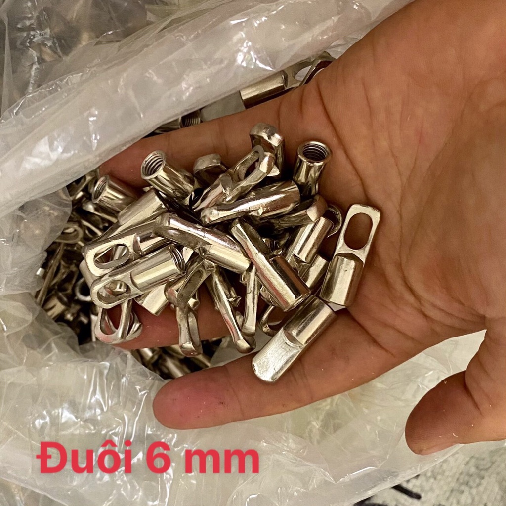 Đầu mồi bánh xe+ dây thít điện+ đuôi dây mồi luồn điện 4mm, 6mm