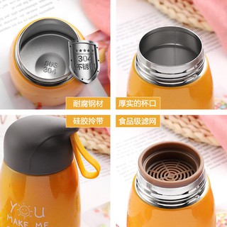 Thermos cup✧Ms vacuum portable contracted cup small primary school boy lovely mini good-looking stainless steel pot-bel