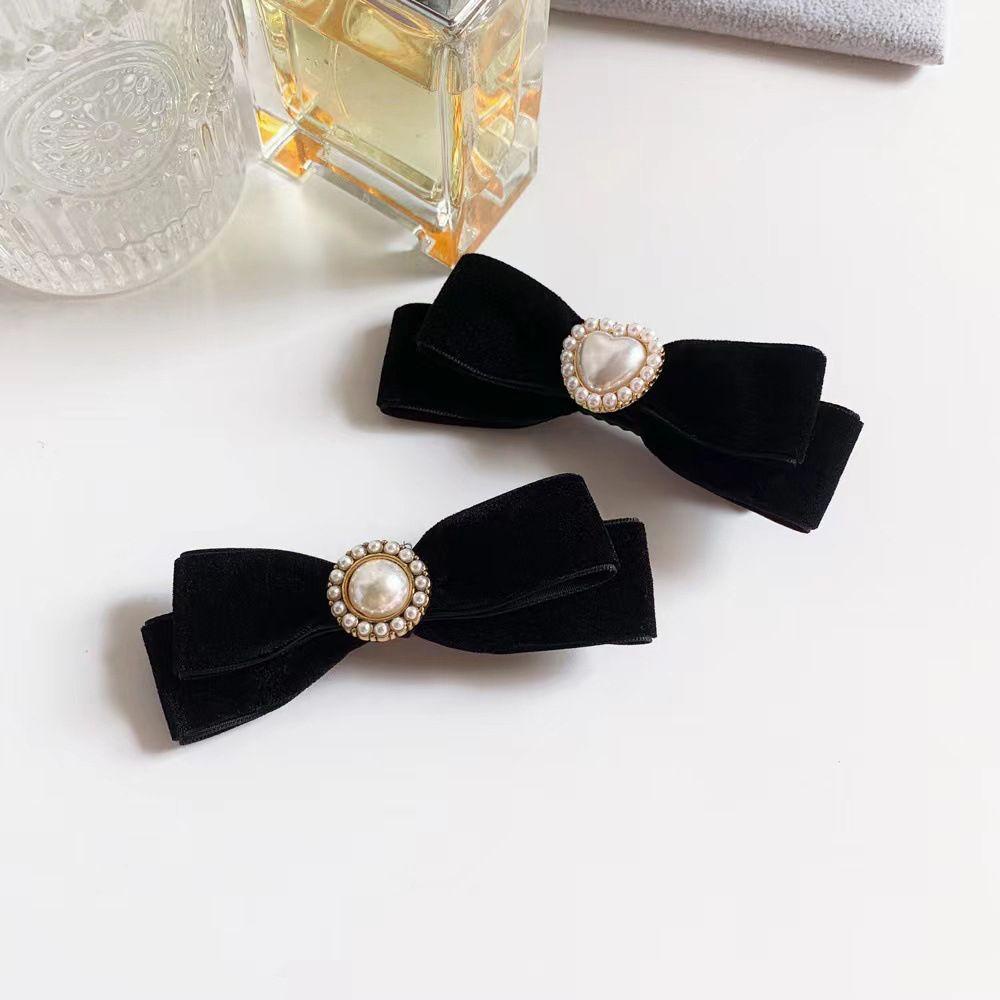 NICKOLAS Kẹp Tóc Vải Nhung Thiết Kế Đơn Giản Dễ Thương Thời Trang Thu Đông Cho Nữ