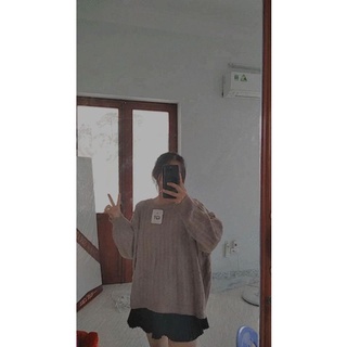 áo len hàn form thụng dấu quần