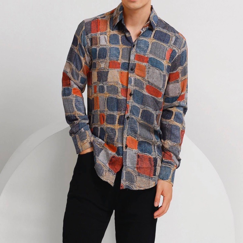 Sơ mi nam dài tay form rộng họa tiết S96 | BigBuy360 - bigbuy360.vn
