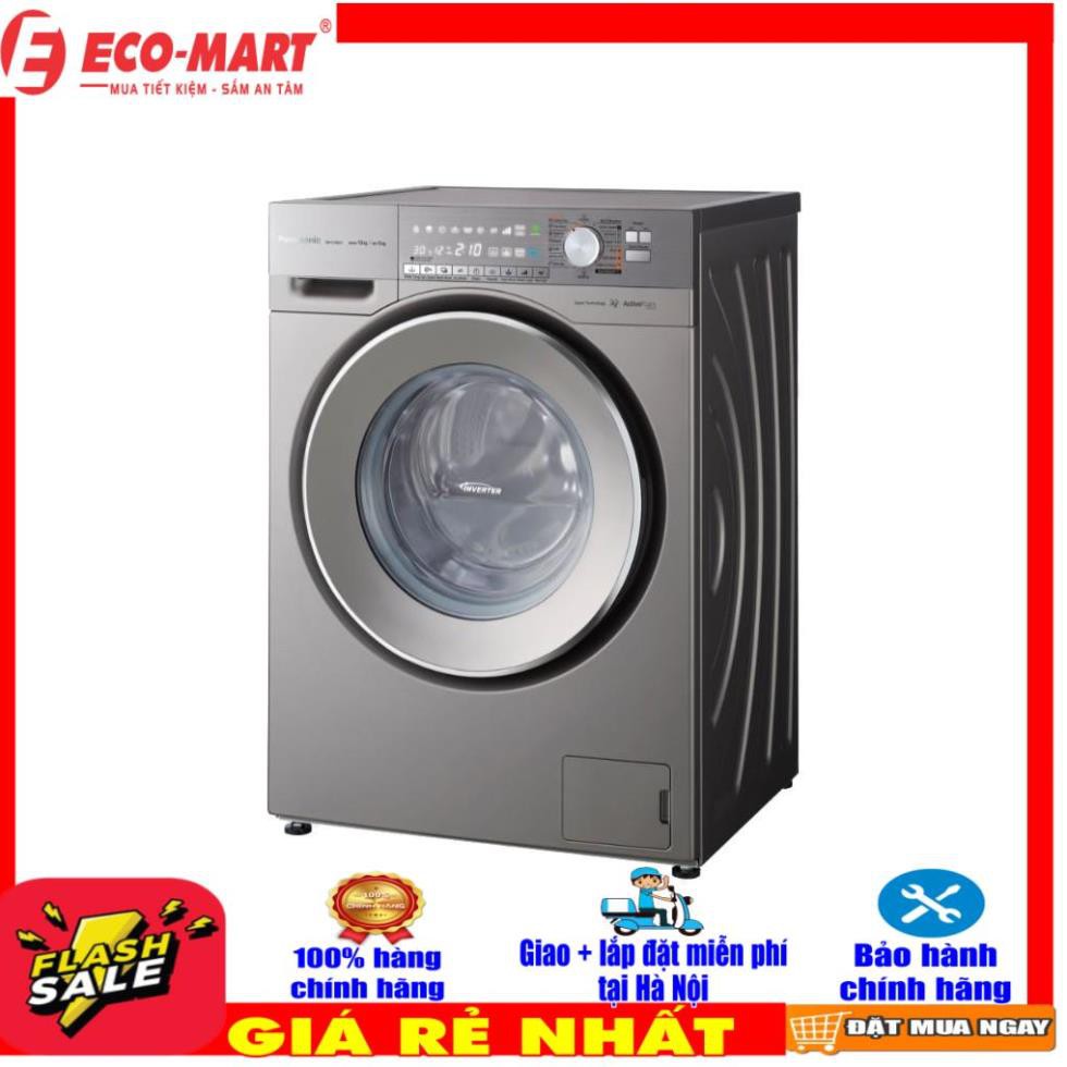 NA-S106X1LV2 Máy giặt Panasonic cửa ngang 10 kg giặt 6 kg sấy( bạc) NA-S106X1LV2 Miễn phí giao+Lắp đặt tại Hà Nội-đi tỉn