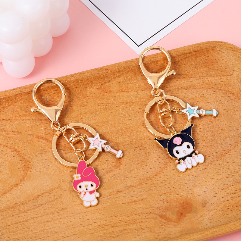 Móc Khóa Hợp Kim Hình Kuromi Melody Hoạt Hình Dễ Thương