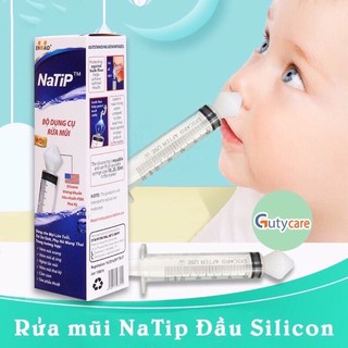 Dụng cụ rửa mũi đầu silicon cho bé