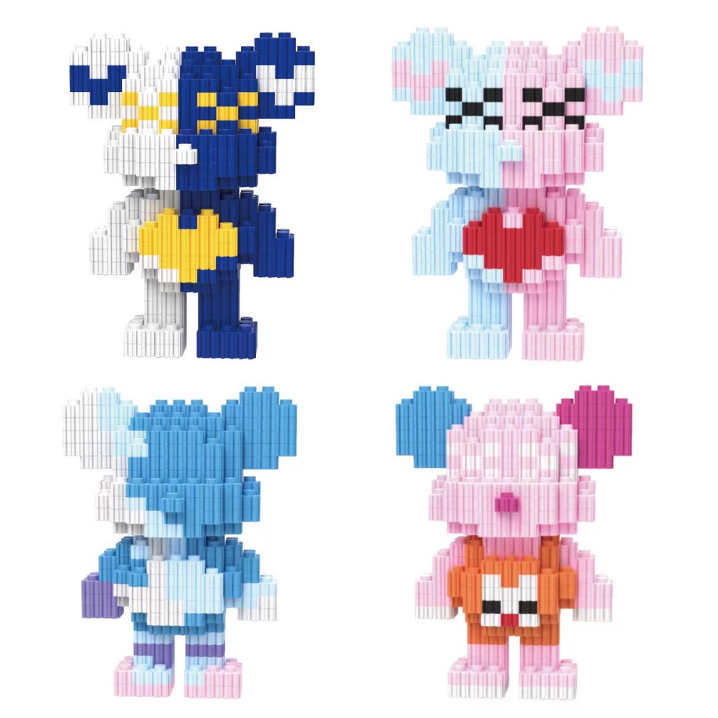Bộ đồ chơi lắp ráp lego mô hình 3D Bear Brick size 12cm
