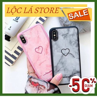 Ốp tim giả da vân đá cho iphone