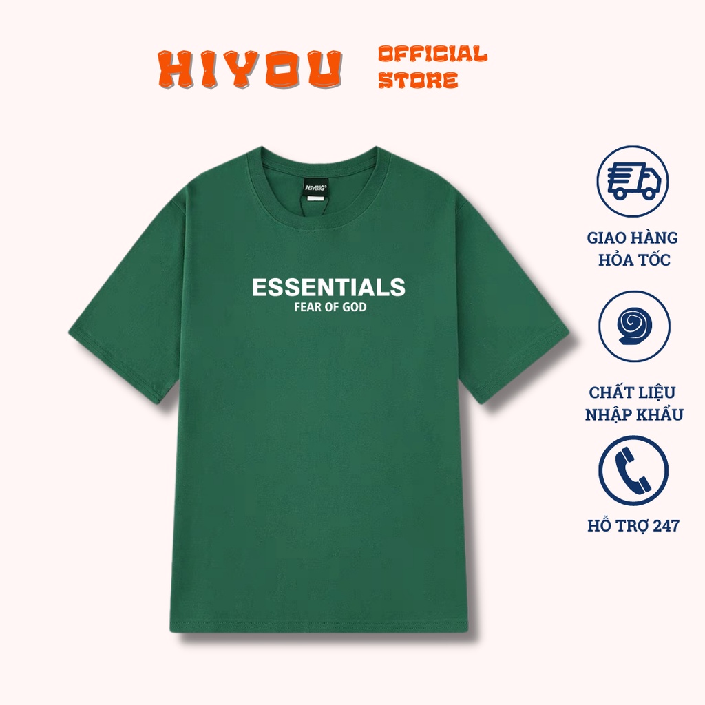 Áo Thun Cotton Nam Nữ,  Essential  Oversize Form Rộng, Nam Nữ Unisex, Chất Liệu 100% Cotton Cao Cấp Mềm Mịn Thoáng Mát