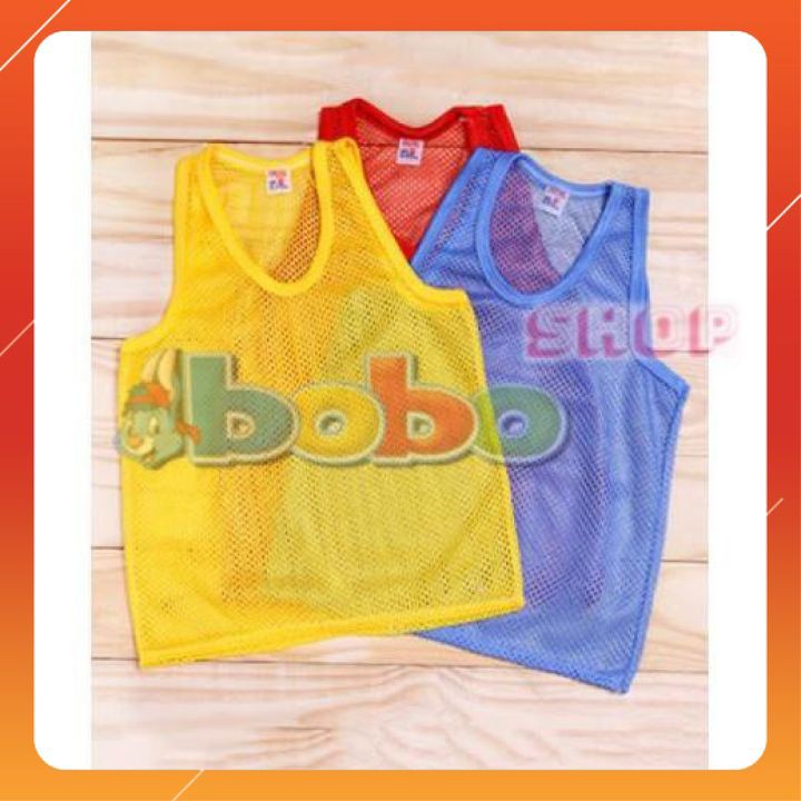 Set 5 Áo Lưới Mặc Hè Chất Liệu Thun Thoáng Mát Cho Bé Trai Từ 6-20kg