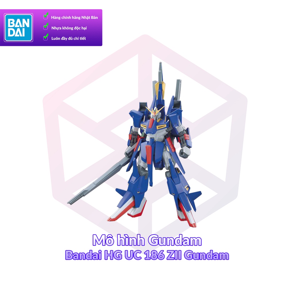 Mô hình Gundam Bandai HG UC 186 ZII Gundam 1/144 Zeta MS Variations [GDB] [BHG]