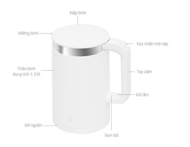 Ấm Đun Nước Siêu Tốc Xiaomi bản kết nối mihome