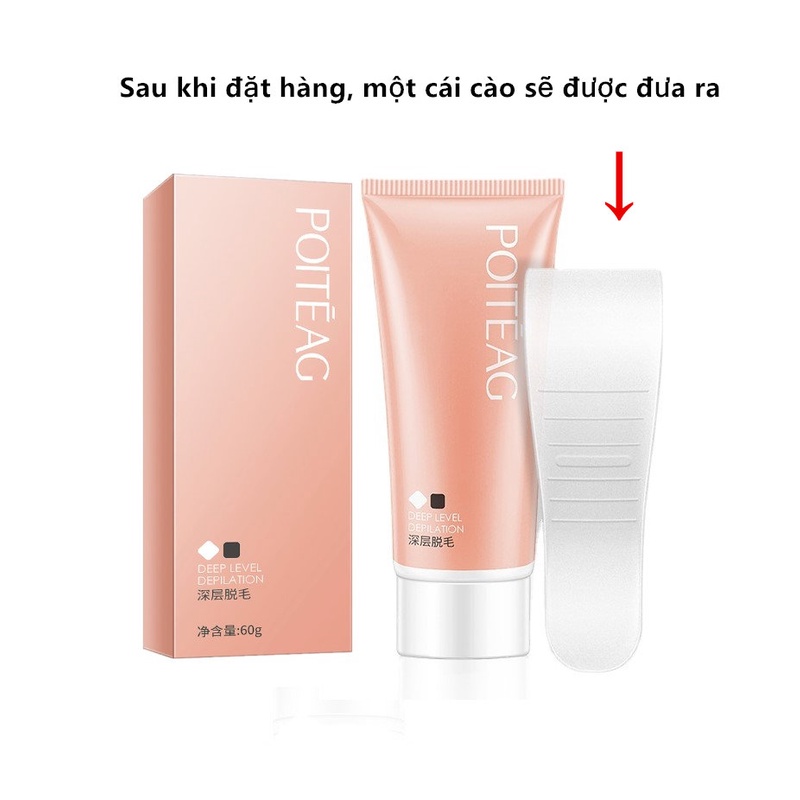 Kem Tẩy Lông POITEAG  Giúp Tẩy Sạch Lông Hiệu Quả Và An Toàn Cho Da 60g