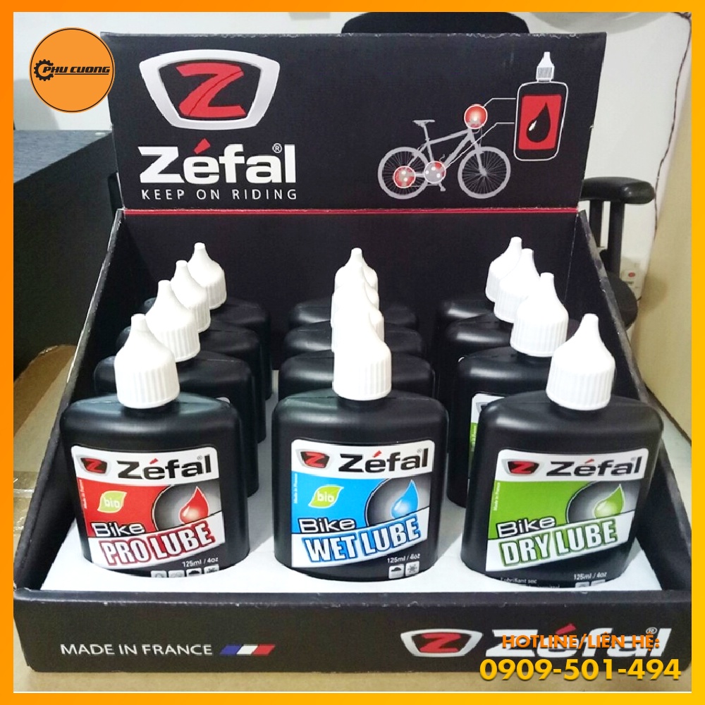 Dầu Bôi Trơn Bảo Vệ Sên Xe Đạp Thể Thao Toàn Diện Zéfal Chain Lube - Giảm Ma Sát, Tiếng Ồn Khi Chạy Xe