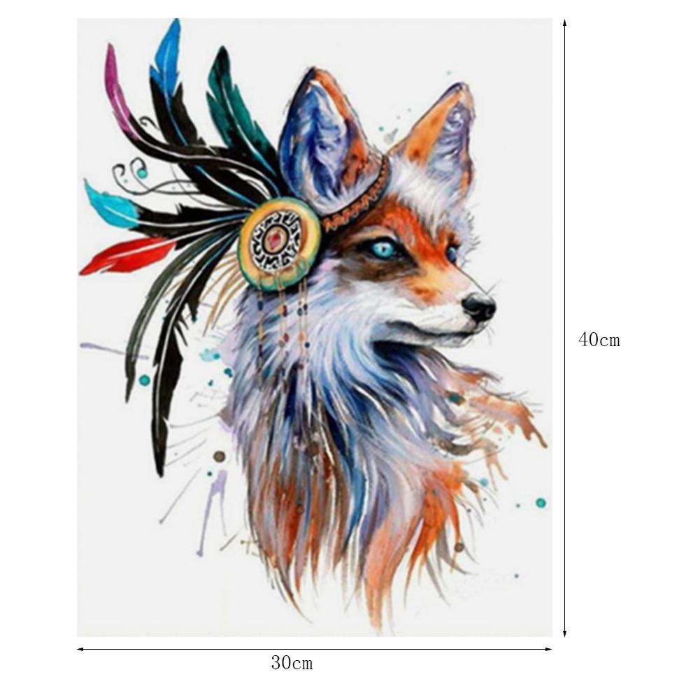 Tranh đính đá 5D DIY hình chú cáo đáng yêu xinh xắn | BigBuy360 - bigbuy360.vn