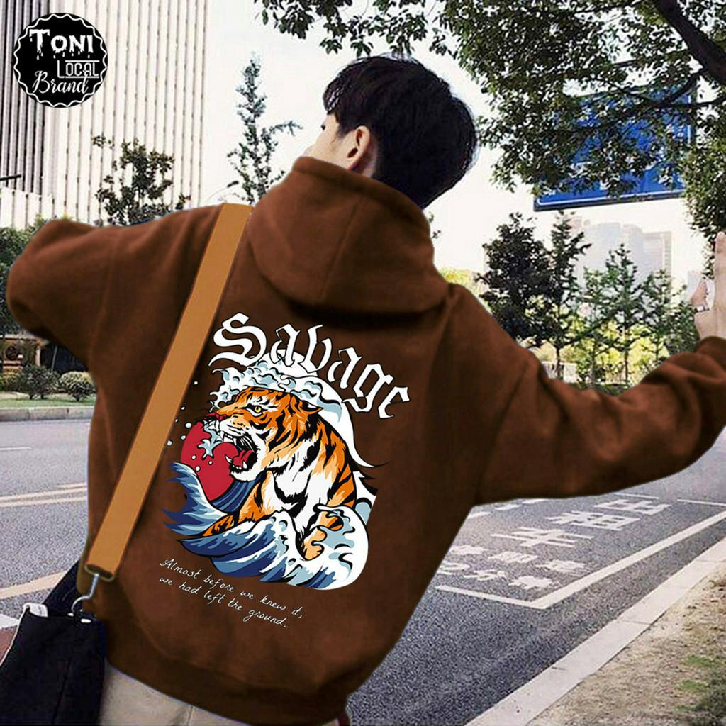 Áo Hoodie Local Brand SABAGE nỉ bông cực dày form rộng Unisex giữ ấm chống nắng