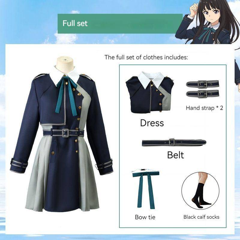 Bộ Đồng Phục Hóa Trang Nhân Vật Lycoris Recoil Chisato Nishikigi Inoue Takina Girl JK Seifuku