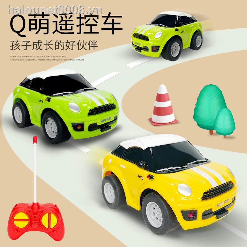 cars⊙Mini Q phiên bản đồ chơi hoạt hình ô tô thể thao điều khiển từ xa không dây sạc điện cậu bé xe đua tốc độ cao ô tô điều khiển từ xa