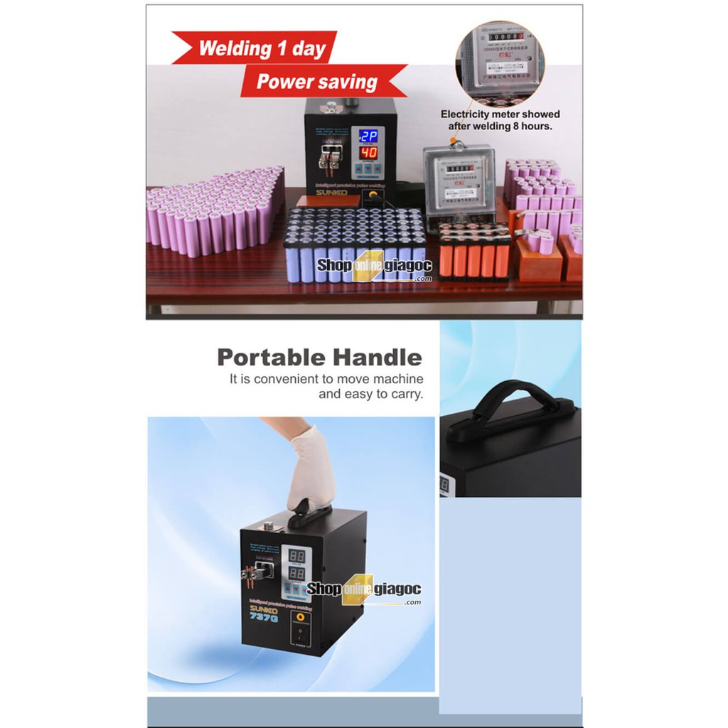 Máy Hàn Cell Pin SUNKKO 737G
