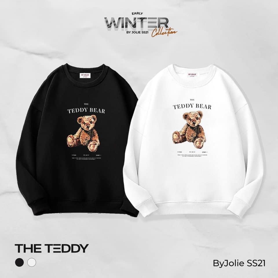 Áo Thu Đông Nam Nữ In Hình Teddy Bear - Chất Poly Dày Dặn Mềm Mịn - MÃ TD74