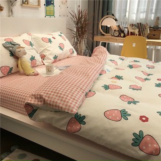 SET 4 MÓN COTTON POLY DÂU TÂY CUTE