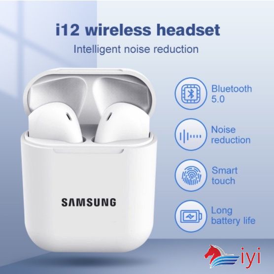 Samsung Inpods 12 Tai Nghe Không Dây I12 TWS Earbuds với Mic Đối với IPhone Xiaomi Huawei
