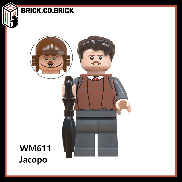Minifigure Harry Potter Dumbledore Hagrid Đồ chơi Lắp ghép Xếp hình Mini Mô hình WM6048