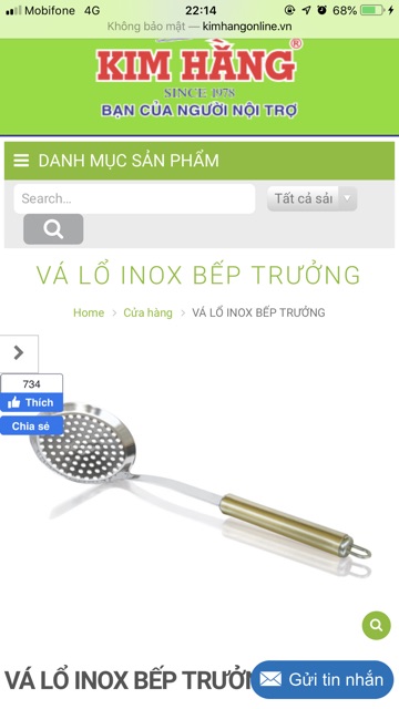 Vá sạn inox cao cấp KIM HẰNG chính hãng