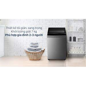 Máy giặt Toshiba 7 Kg AW-L805AV (SG) Mới 2021 Chuyển động giặt đảo chiều gỡ rối quần áoChức năng tự cân chỉnh tiết kiệm