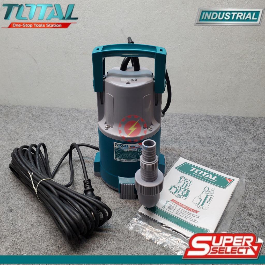 Máy bơm chìm dùng điện 220V công suất 400W total TWP64001 - bơm tỏm thả ngập nước có công tắc phao tự động