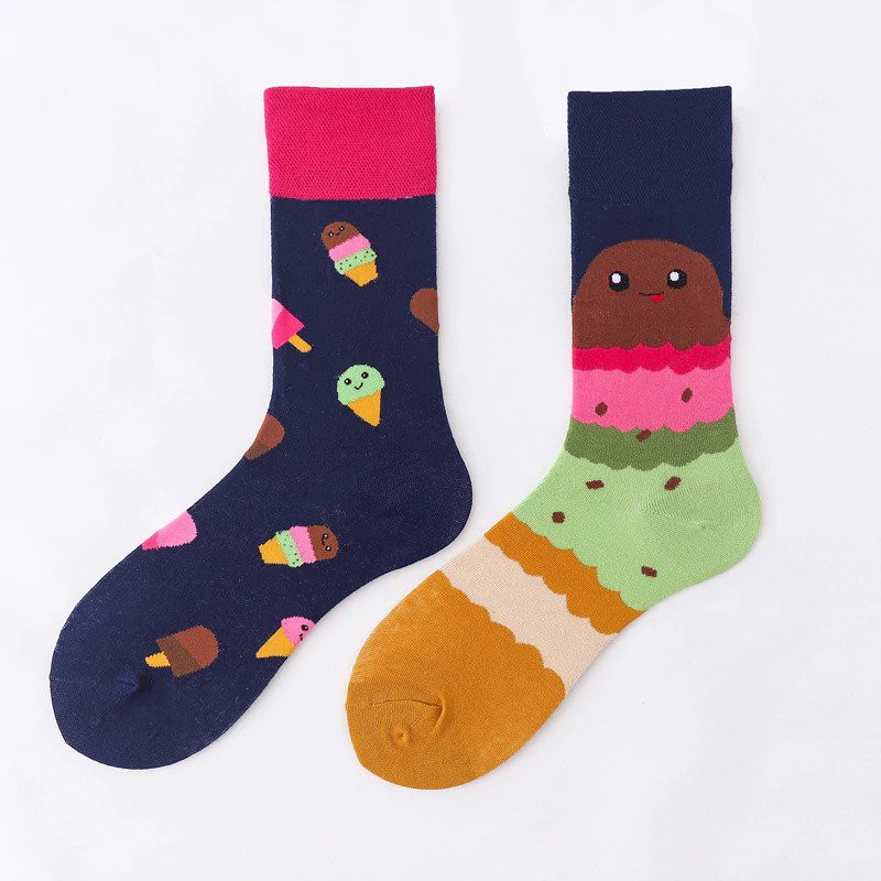 Color Ice Cream Socks_Vớ Cọc Cạch