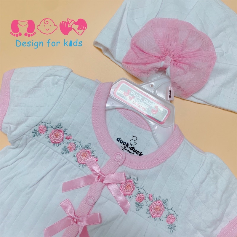 Bộ body đùi kèm mũ xinh hàng hãng xuất dư cho bé gái