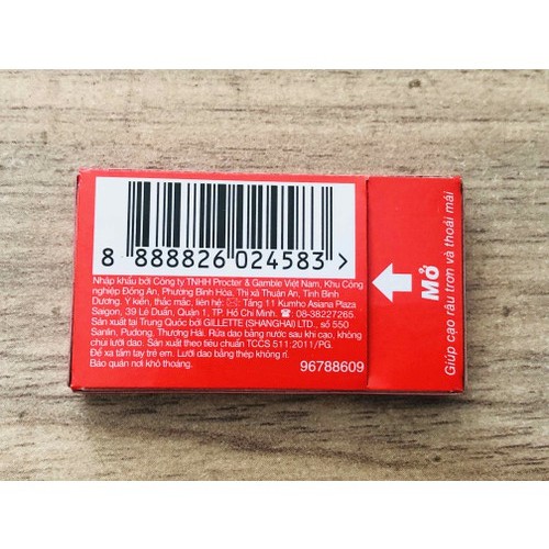 Hộp lưỡi lam Gillette 5 + 1  / Siêu mỏng - Siêu bền