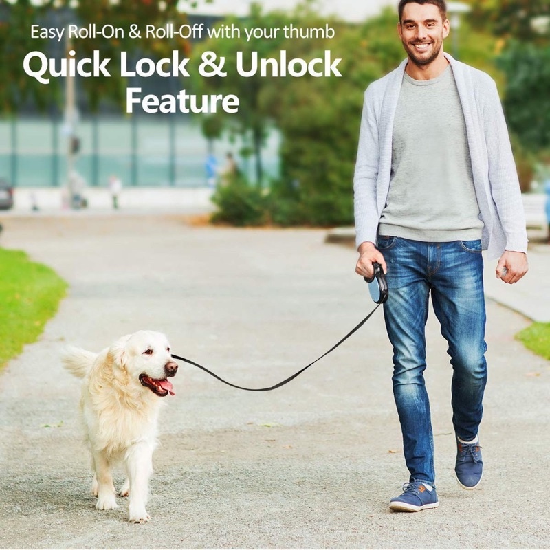 Dây Dắt Tự Động Cao cấp dài 5m cho Thú Cưng