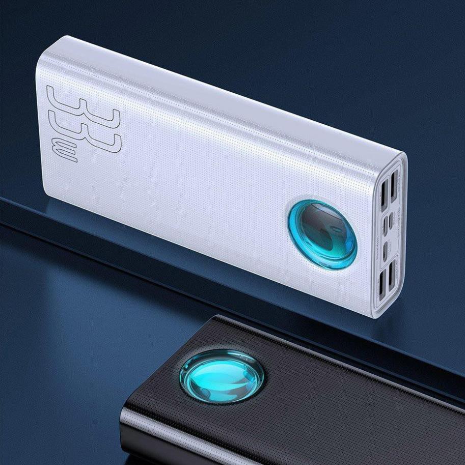 Pin sạc dự phòng Baseus Amblight Quick Charge 30000mAh PD3.0 + QC3.0 hỗ trợ sạc nhanh 33W dành cho Macbook - BH 24 THÁNG