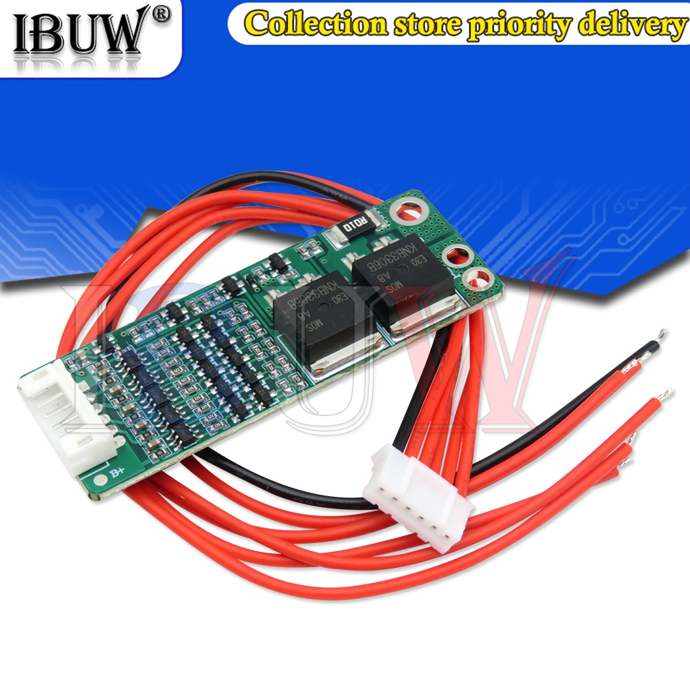 1 Bảng Mạch Bảo Vệ Sạc Pin Lithium 18650 BMS 5S 15A Li-ion Lithium 18650 Kèm Dây Cáp