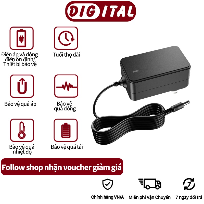 Nguồn adapte Sạc-12V2A Thích hợp với bộ định tuyến/ Đầu giải mã tín hiệu/Modem/ Giám sát Bộ chuyển mạch/ Network HD Play