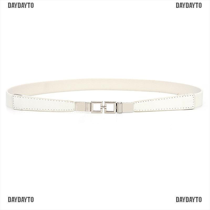 Thắt Lưng Bản Nhỏ Co Giãn Có Khóa Cài Dành Cho Nữ Mặc Đầm