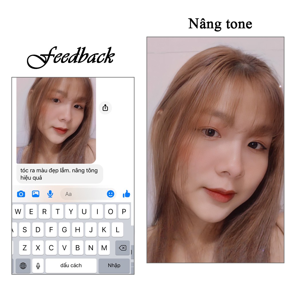 NÂNG TONE TÓC NÂNG NỀN TÓC LÊN TONE TÓC SÁNG KHÔNG NÁT TÓC