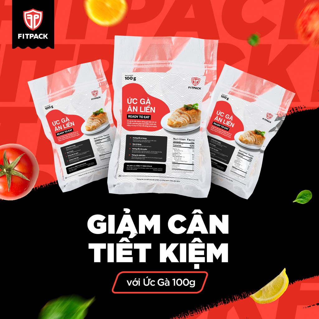 COMBO 8 GÓI ỨC GÀ ĂN LIỀN 100g