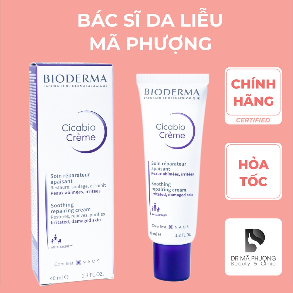 [CHÍNH HÃNG] Kem dưỡng phục hồi da Bioderma Cicabio Cream