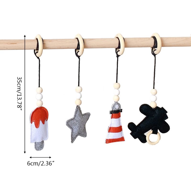 Set 4 Khung Gỗ Treo Đồ Chơi Cho Bé