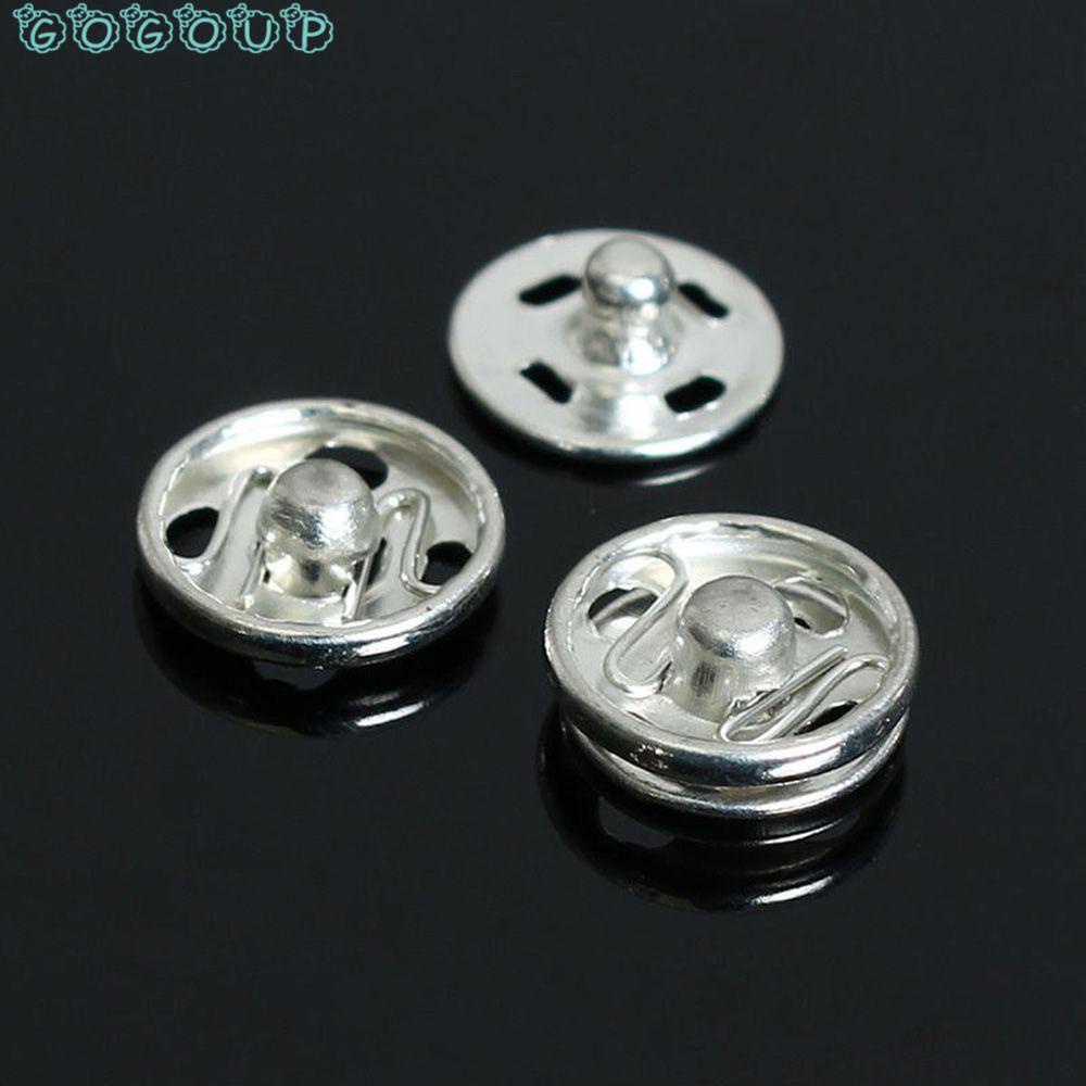 Set 50 Cặp Nút Bấm Bằng Thép Không Gỉ Nhiều Màu Dùng May Quần Áo/ Trang Sức Diy