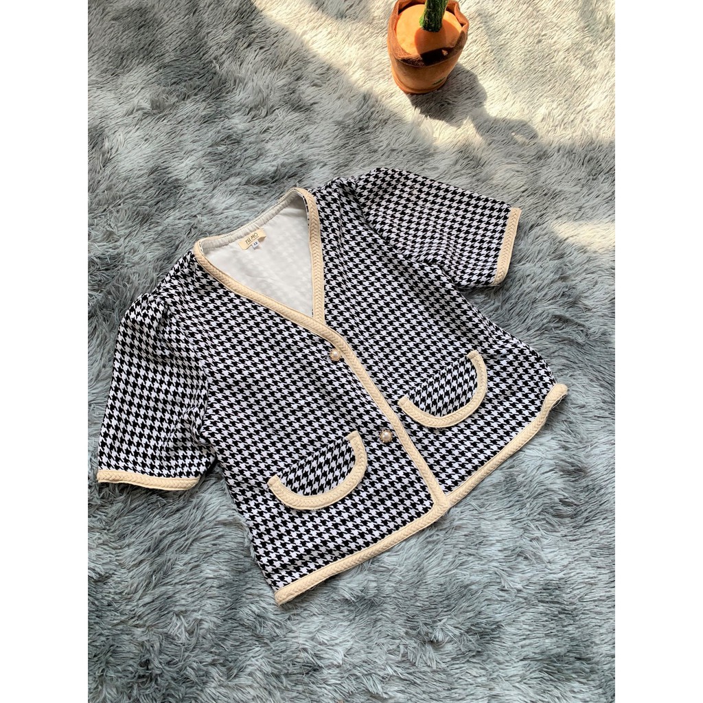 Áo kiểu Bigsize Caro AK0006 - ĐEN TRẮNG  Đủ size từ 50-85KG | BigBuy360 - bigbuy360.vn